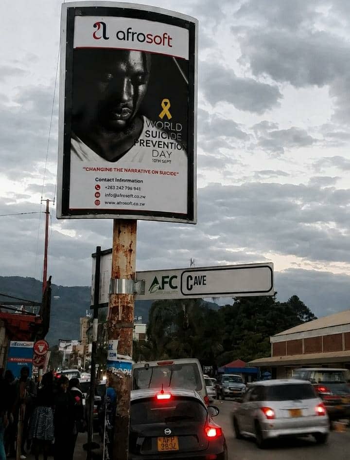 Awareness campaign poster printed and installed by Zariel Advertising